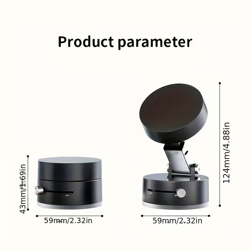 Magnetic Suction Phone Holder Stand – 360° Adjustable Foldable Mount for Desk & Travel