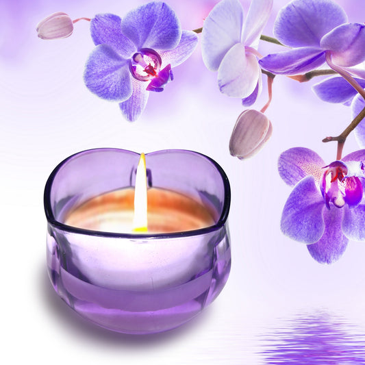 Luxury Glass Scented Candle with Lid