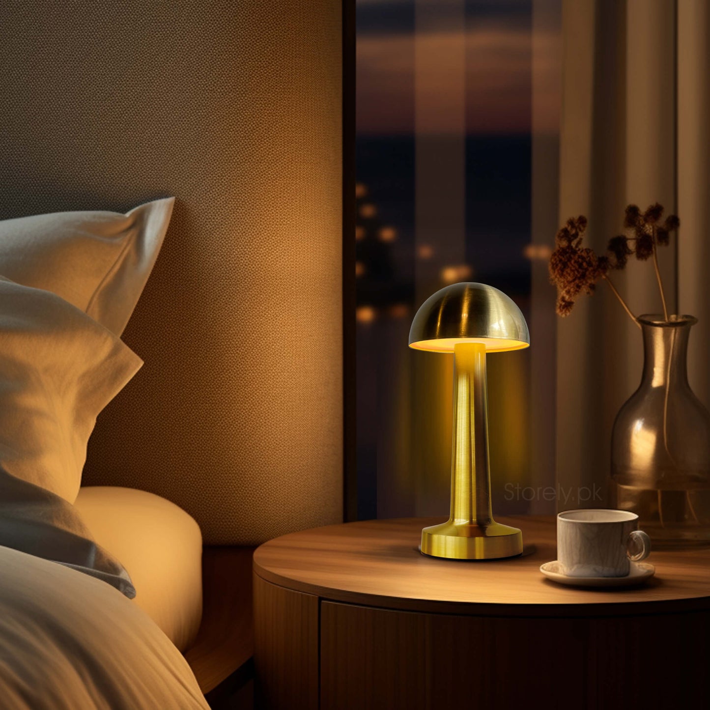 Metal Lamps Collection - Retro Style Rechargeable Metal Touch LED Lamps for Modern Spaces and Restaurants