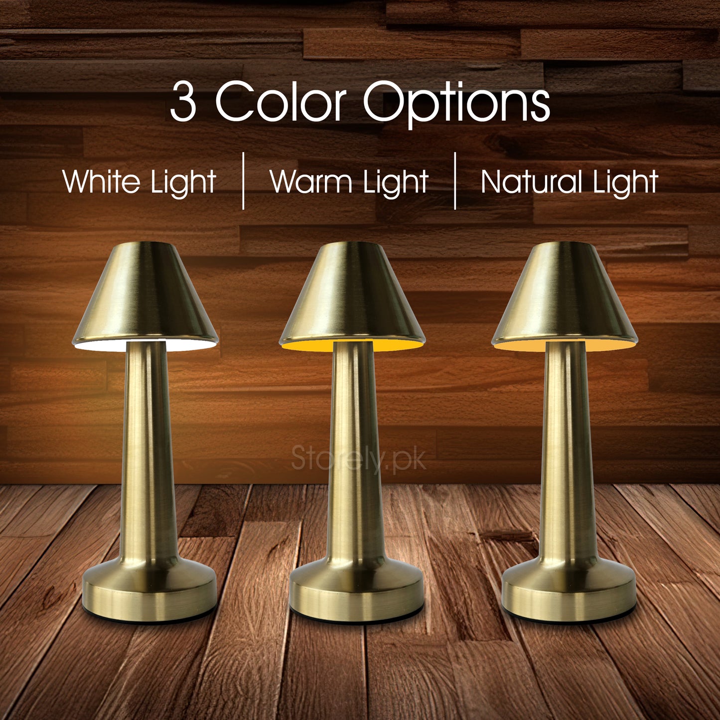 Truncated Cone Shape Retro Style Minimalist Touch Sense Lamp - Rechargeable Cordless Compact USB LED Table Lamp for Modern Decor and Perfect Ambience