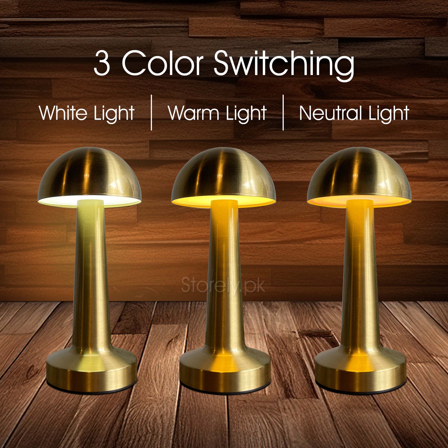 Metal Lamps Collection - Retro Style Rechargeable Metal Touch LED Lamps for Modern Spaces and Restaurants