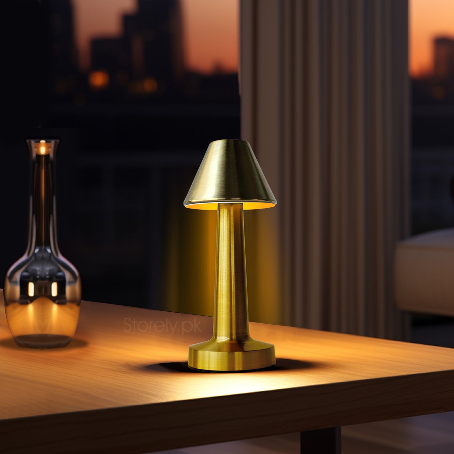 Metal Lamps Collection - Retro Style Rechargeable Metal Touch LED Lamps for Modern Spaces and Restaurants