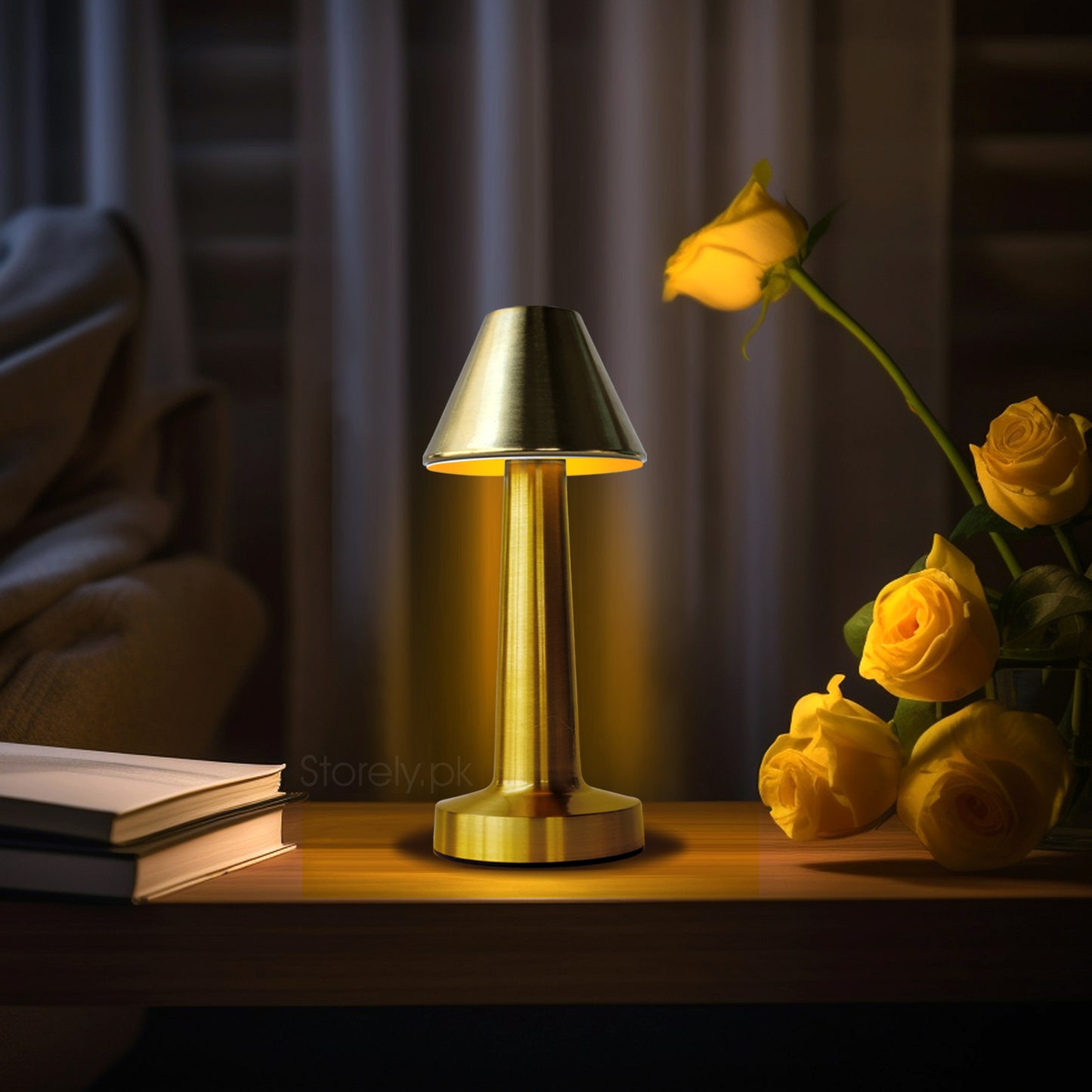 Metal Lamps Collection - Retro Style Rechargeable Metal Touch LED Lamps for Modern Spaces and Restaurants
