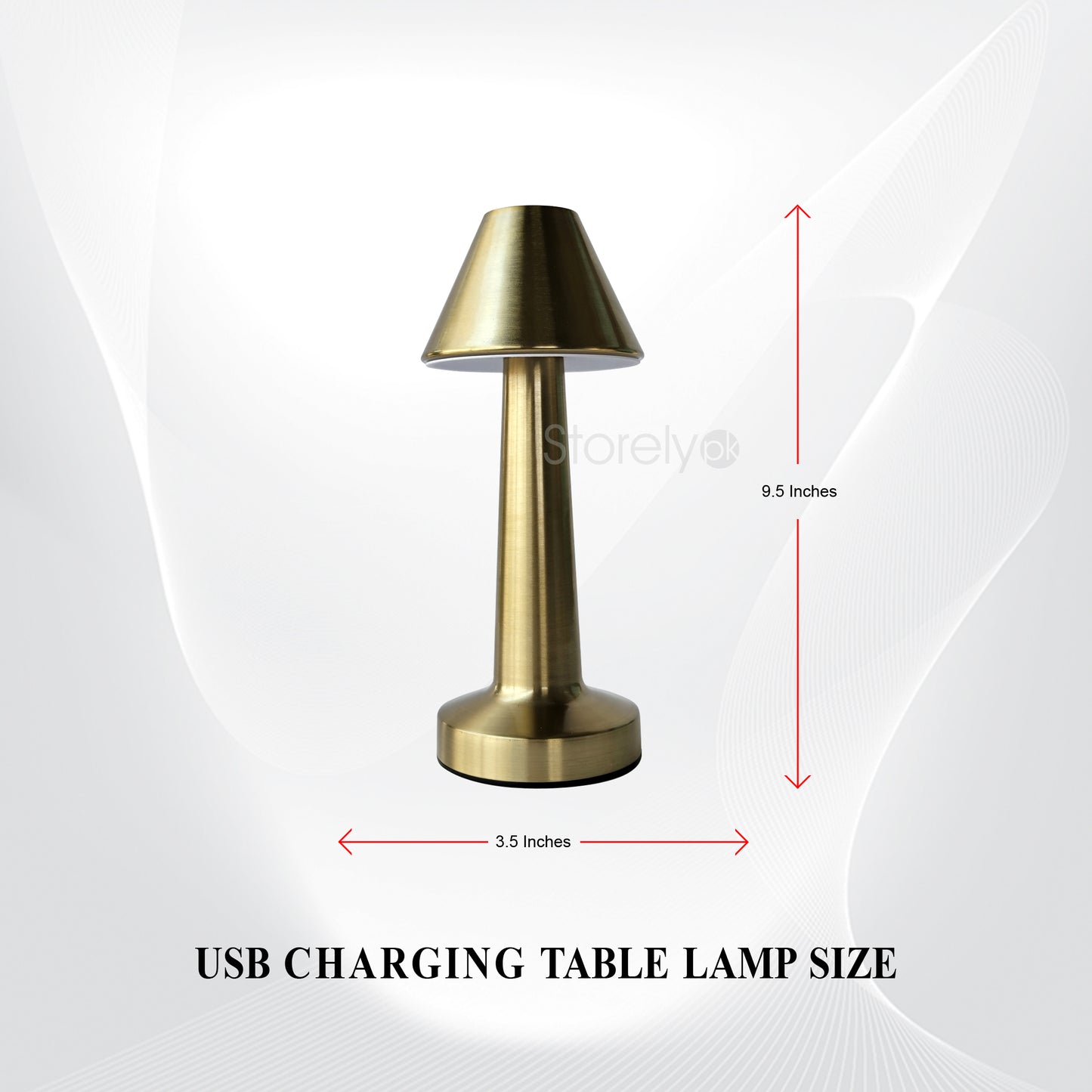 Metal Lamps Collection - Retro Style Rechargeable Metal Touch LED Lamps for Modern Spaces and Restaurants