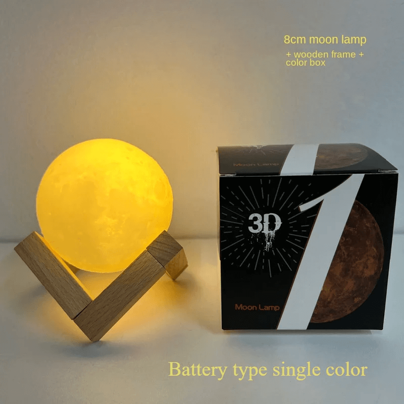 USB Charging Touch Remote Control Moon Lamp (16 Colors)
