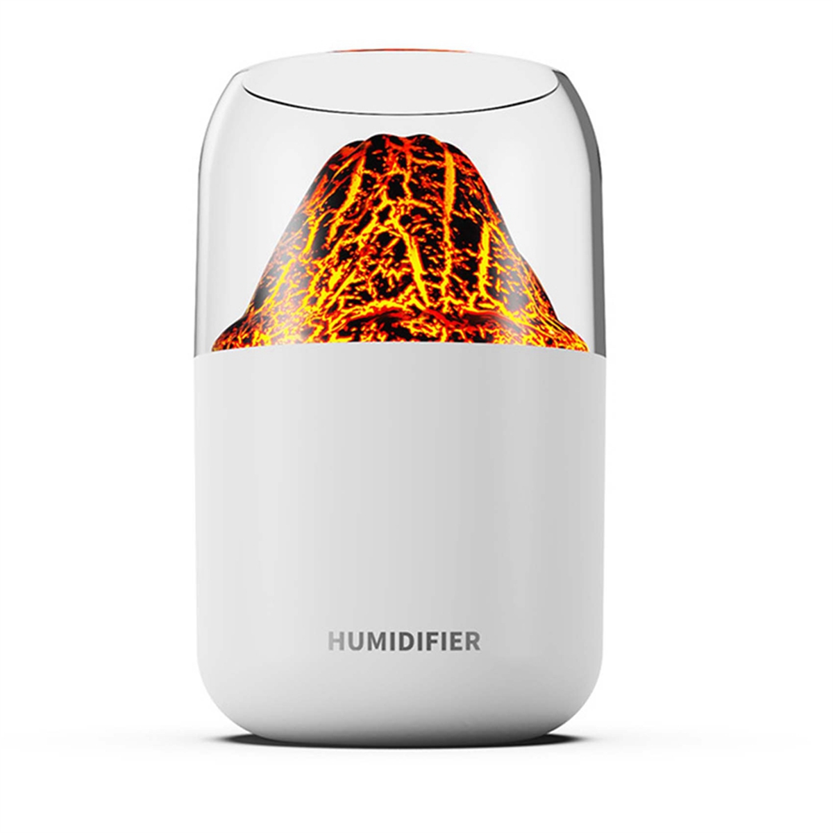 Volcano Mist Humidifier with LED Lava Effect – Aromatherapy Essential