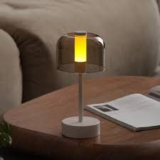 Modern Minimalist LED Table Lamp Rechargeable | Touch Control | Warm Ambient Light