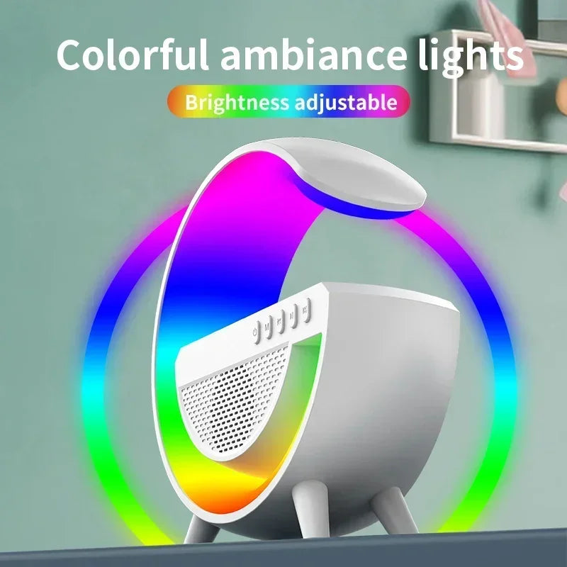 BT-2301 LED Bluetooth Speaker with LED Ambient Light and Wireless Mobile Charging