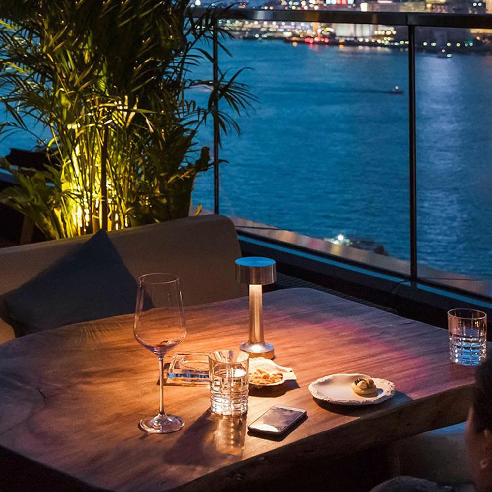 Metal Lamps Collection - Retro Style Rechargeable Metal Touch LED Lamps for Modern Spaces and Restaurants