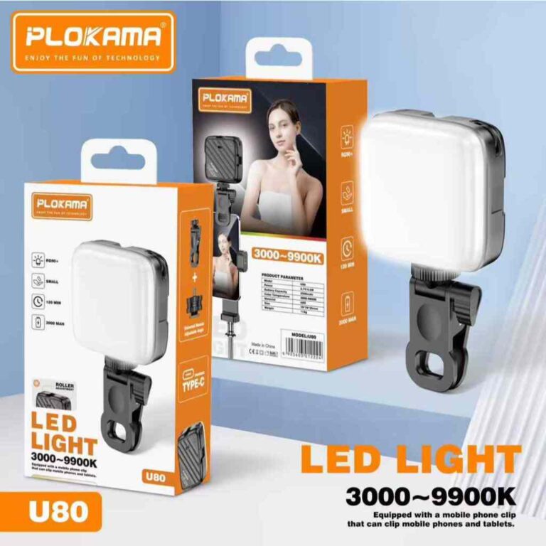 Plokama U80 LED Video Light (3000K–9900K
