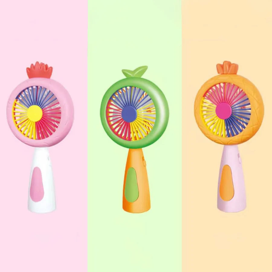 Mini Handheld Rechargeable Fan – Cute Portable Cooling Fan for Kids