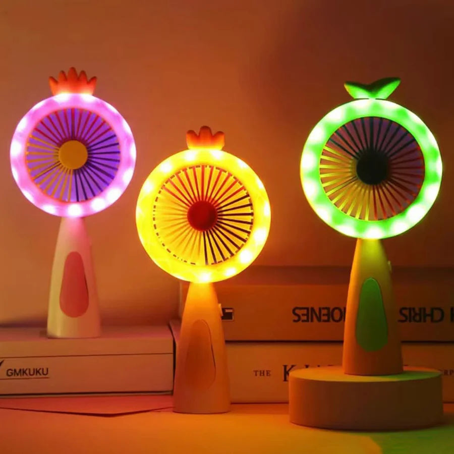 Mini Handheld Rechargeable Fan – Cute Portable Cooling Fan for Kids