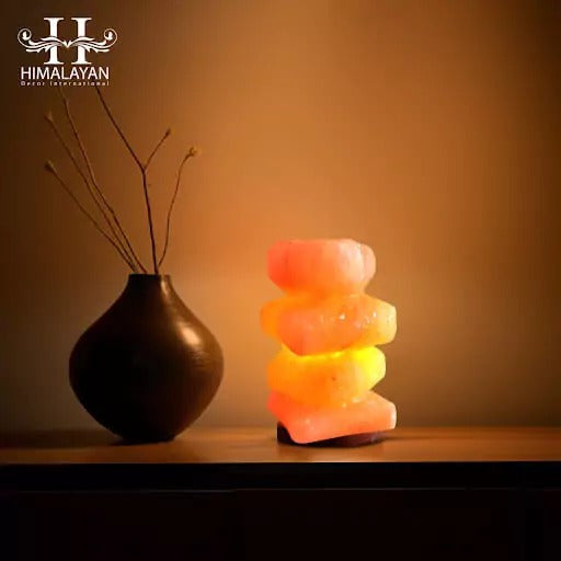 Pebble Tower Salt Lamp