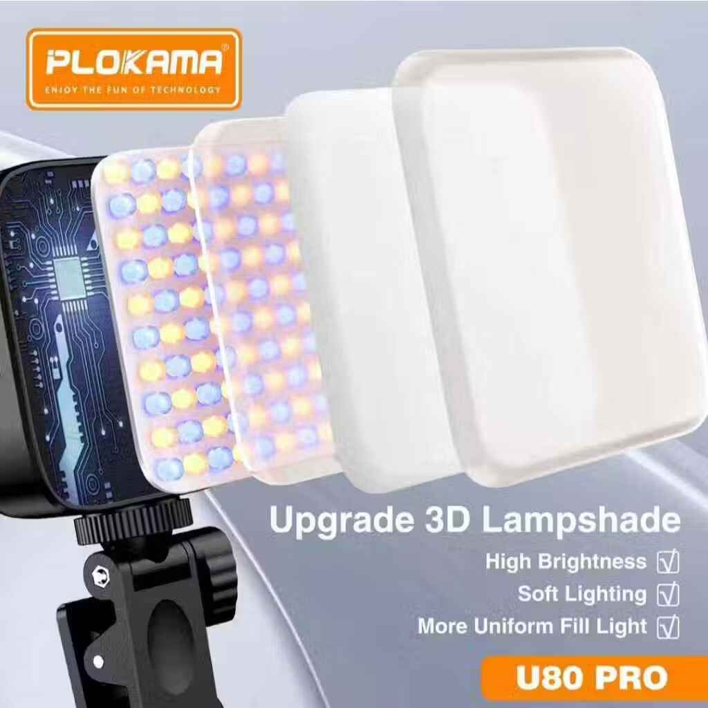 Plokama U80 LED Video Light (3000K–9900K