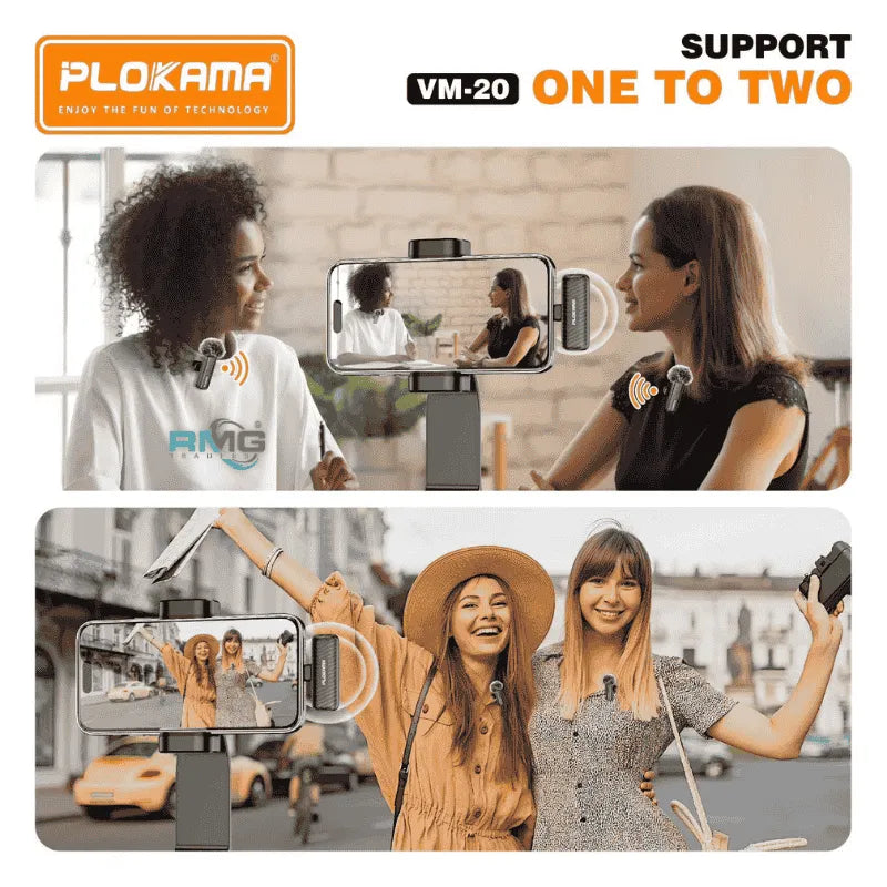 Plokama VM-20 2.4G Wireless Lavalier Microphone