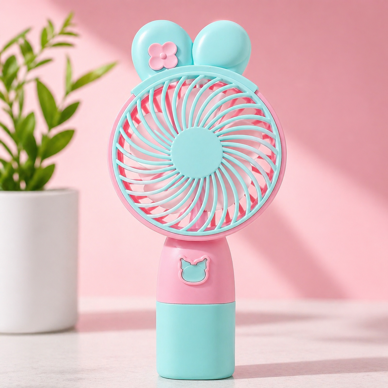 Mini Rechargeable Handheld Fan – Cute Portable Cooling Fan