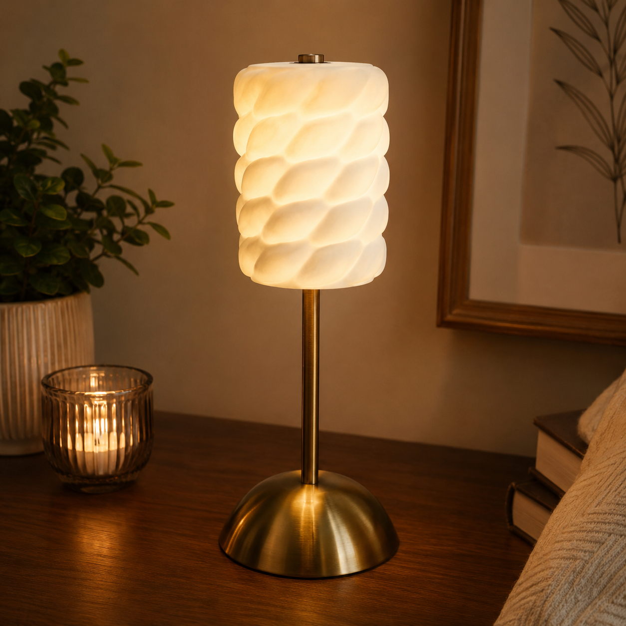 Rechargeable 3-Color LED Table Lamp – Modern Touch Sense Light
