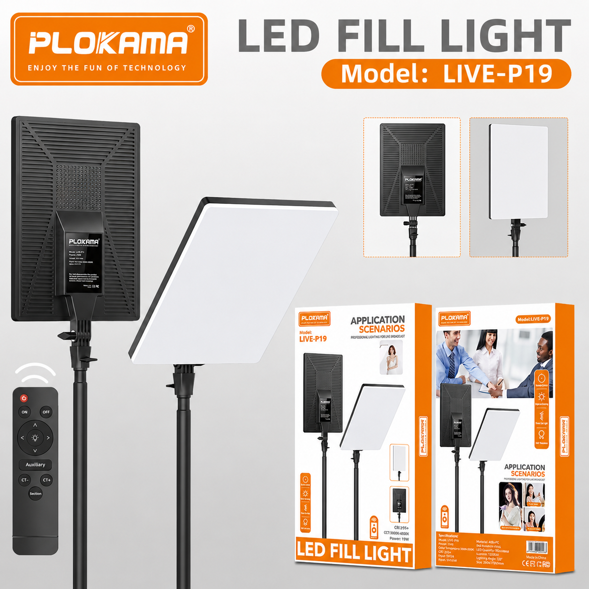 LIVE-P19 PLOKAMA LED Fill Light