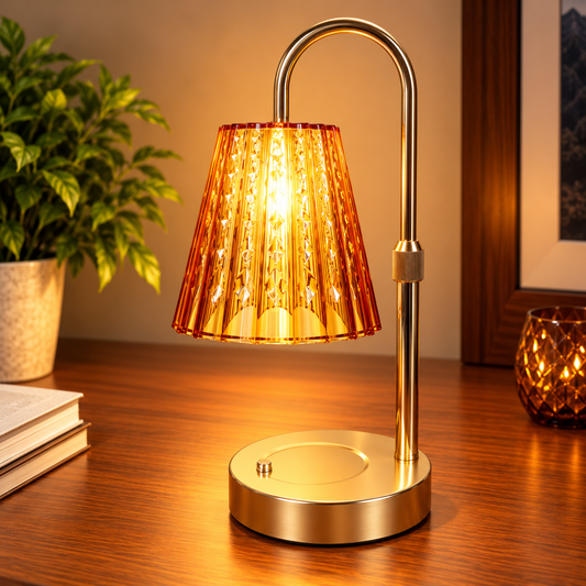 Golden Prism Glow Table Lamp