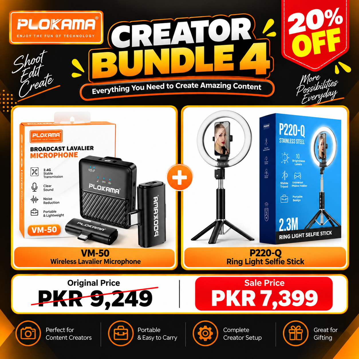 Creator Bundle 4 – Vlogging & Content Creation Kit