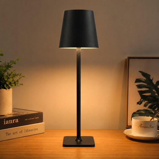Volt Lampshad LED Touch Lamp, Rechargeable – Ideal for Bedroom, Living Room, Office, or Cafe