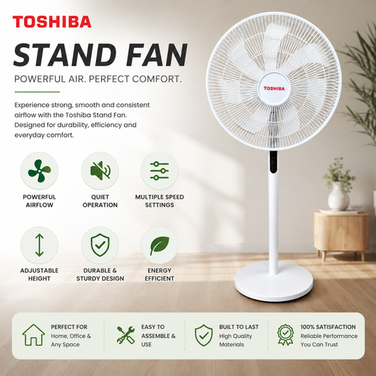 Premium Standing Fan with Remote & Touch Control