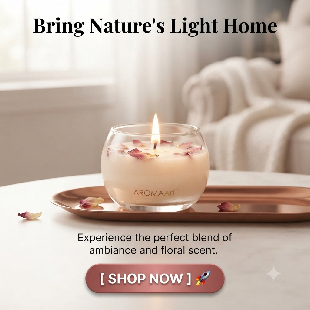 Floral Scented Candle Gift Set