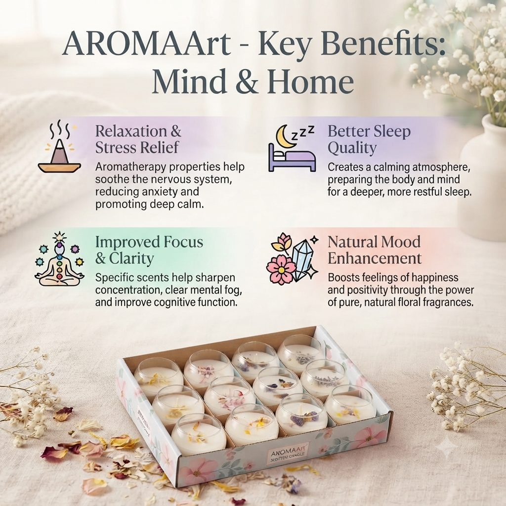Floral Scented Candle Gift Set