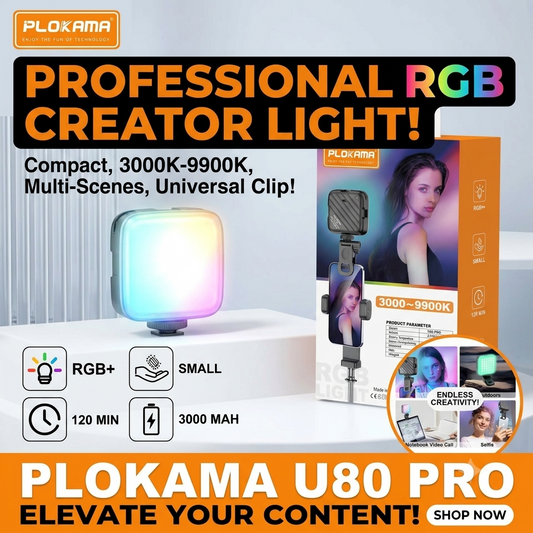 Plokama U80 Pro RGB LED Video Light