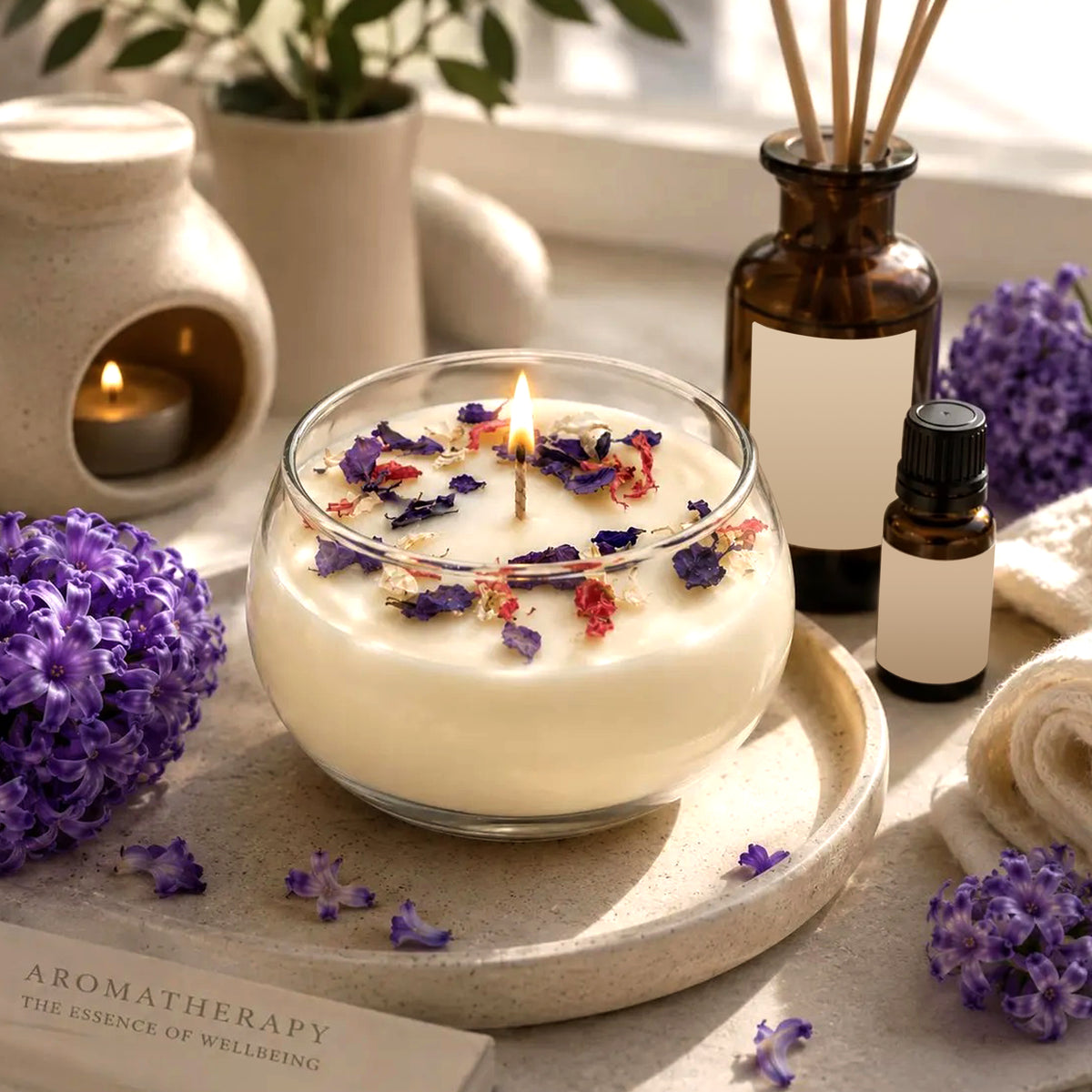 Floral Scented Candle Gift Set