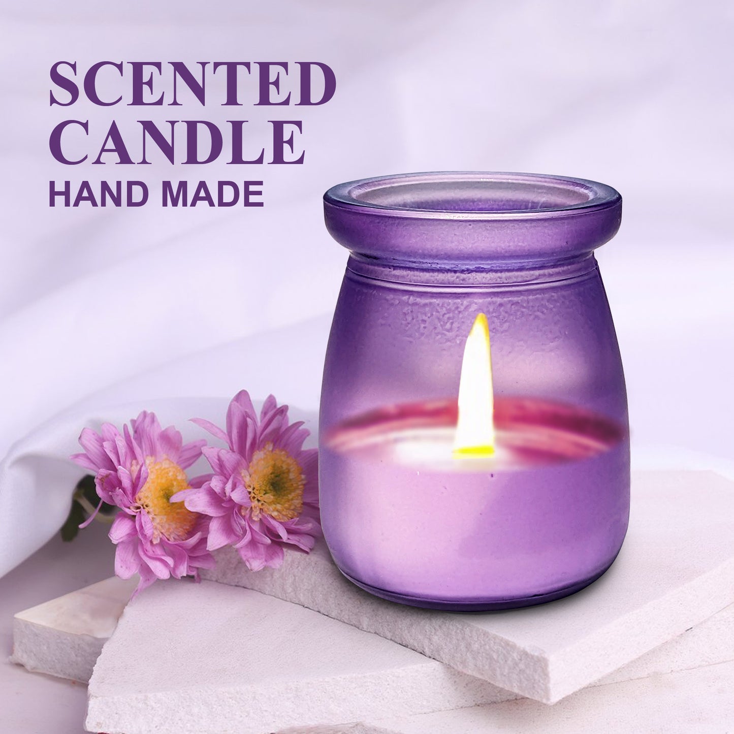 Mini Glass Jar Scented Candle with Cork Lid