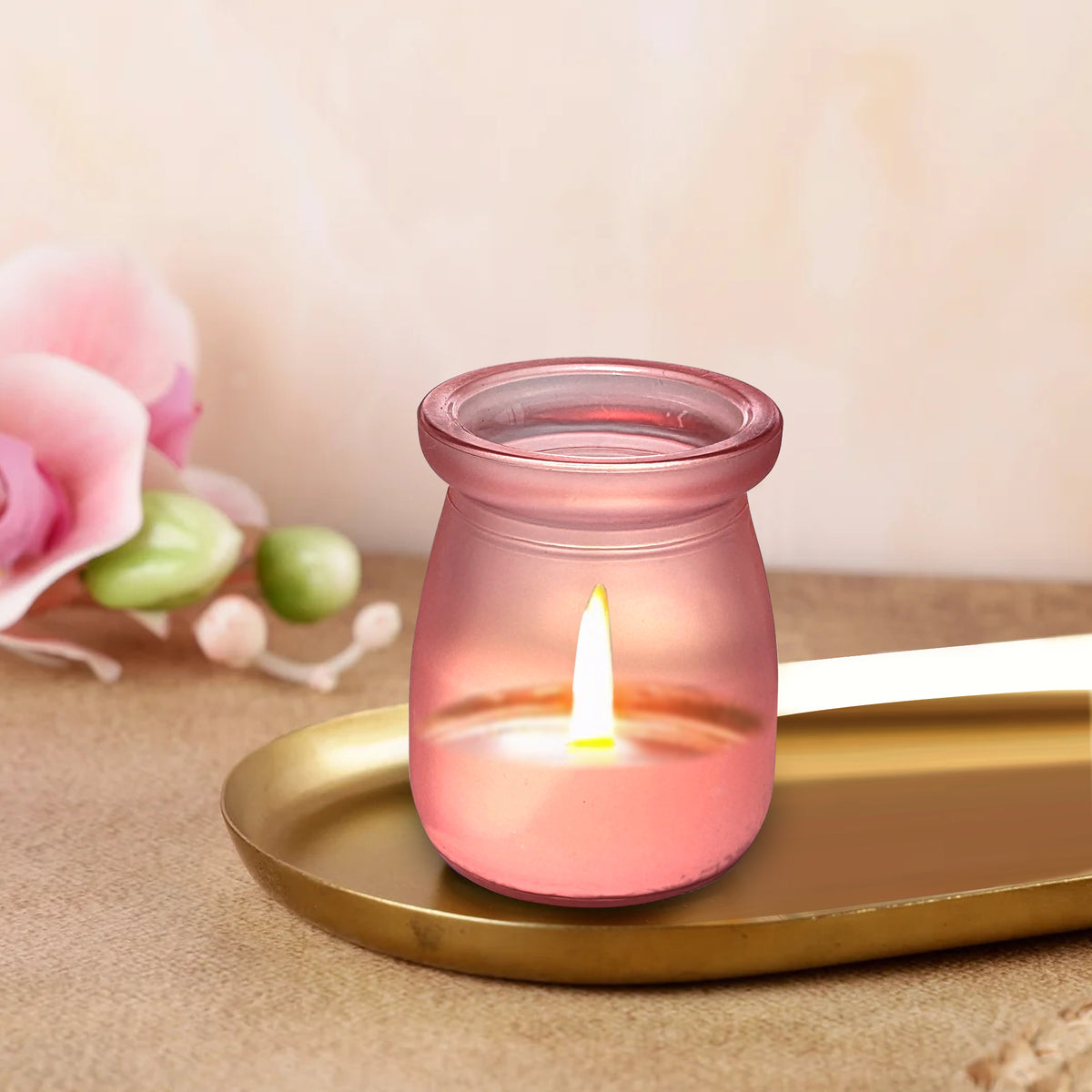 Mini Glass Jar Scented Candle with Cork Lid