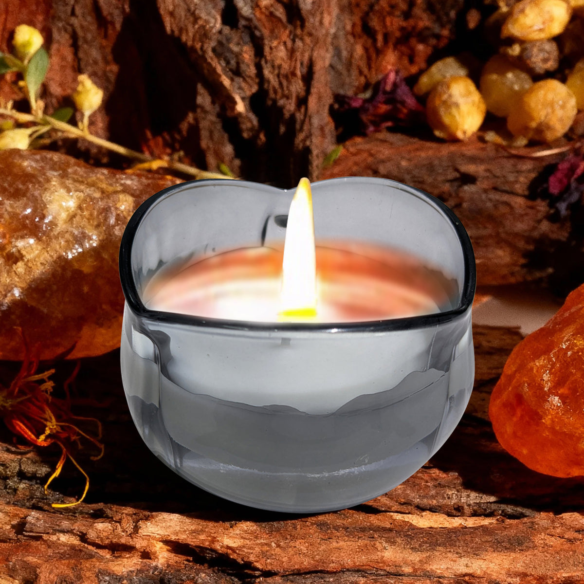 Luxury Glass Scented Candle with Lid