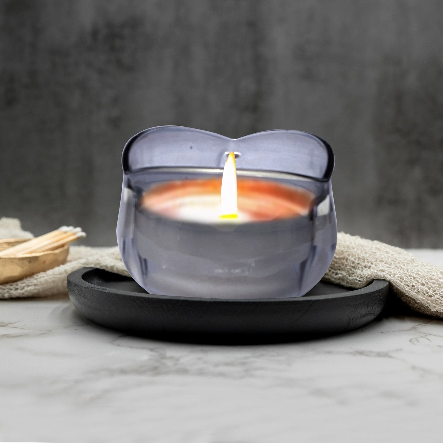 Luxury Glass Scented Candle with Lid