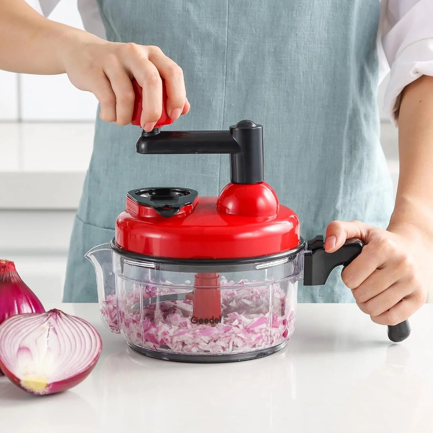 Manual Multifunctional Food Processor – Chop, Mix & Prep in Seconds!