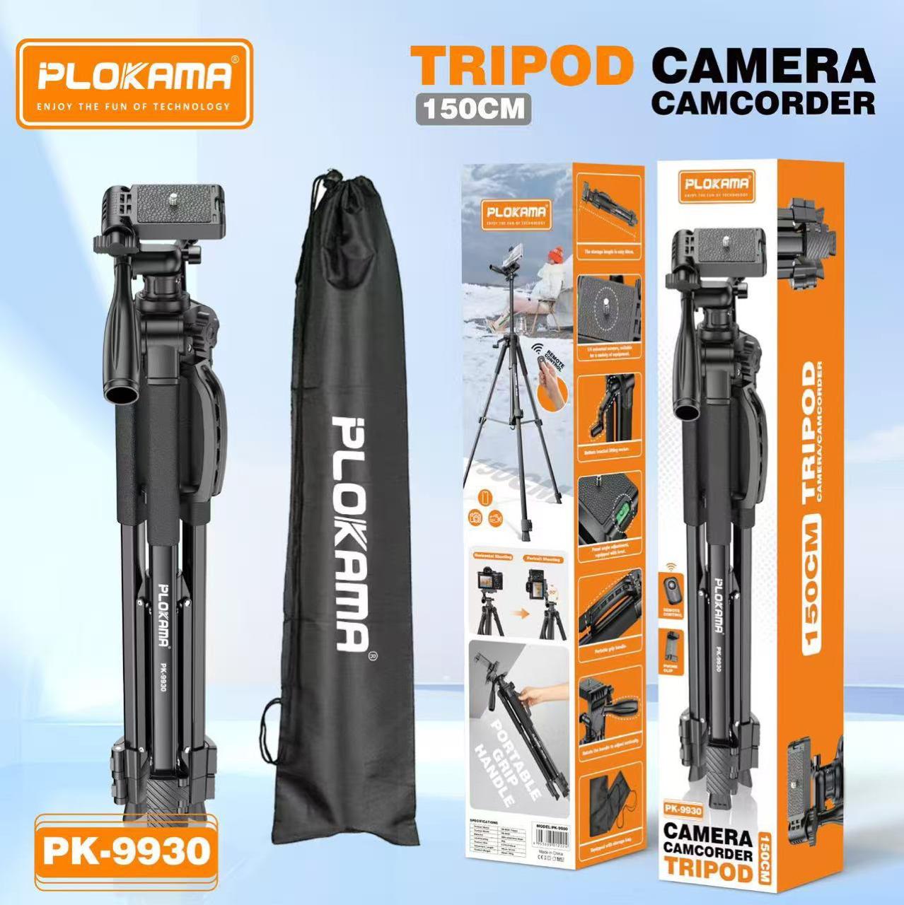 Plokama PK-9930 Camera & Phone Tripod (150cm)
