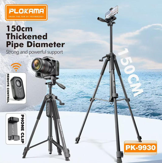 Plokama PK-9930 Camera & Phone Tripod (150cm)