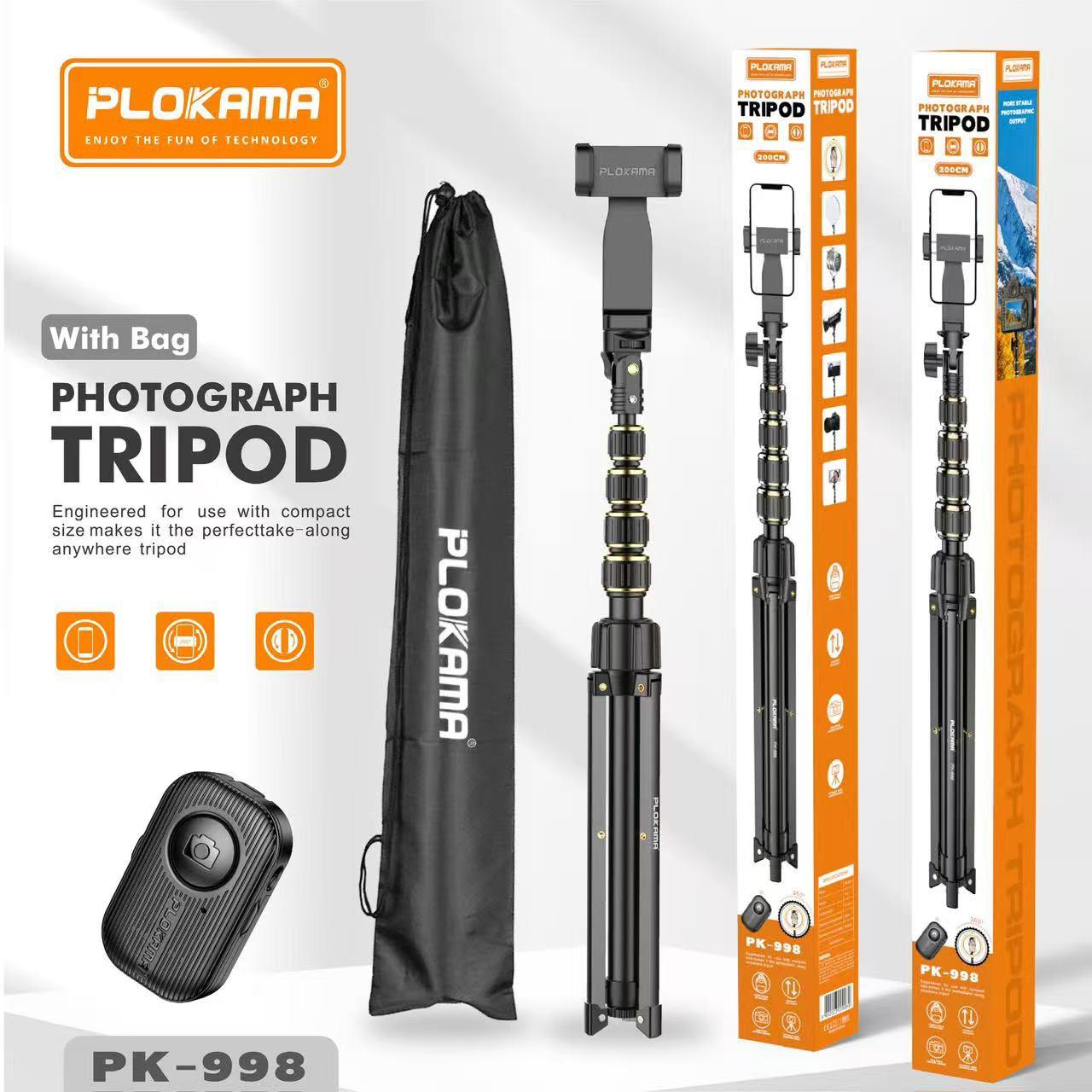 PLOKAMA PK-998 Photography Tripod – 200CM