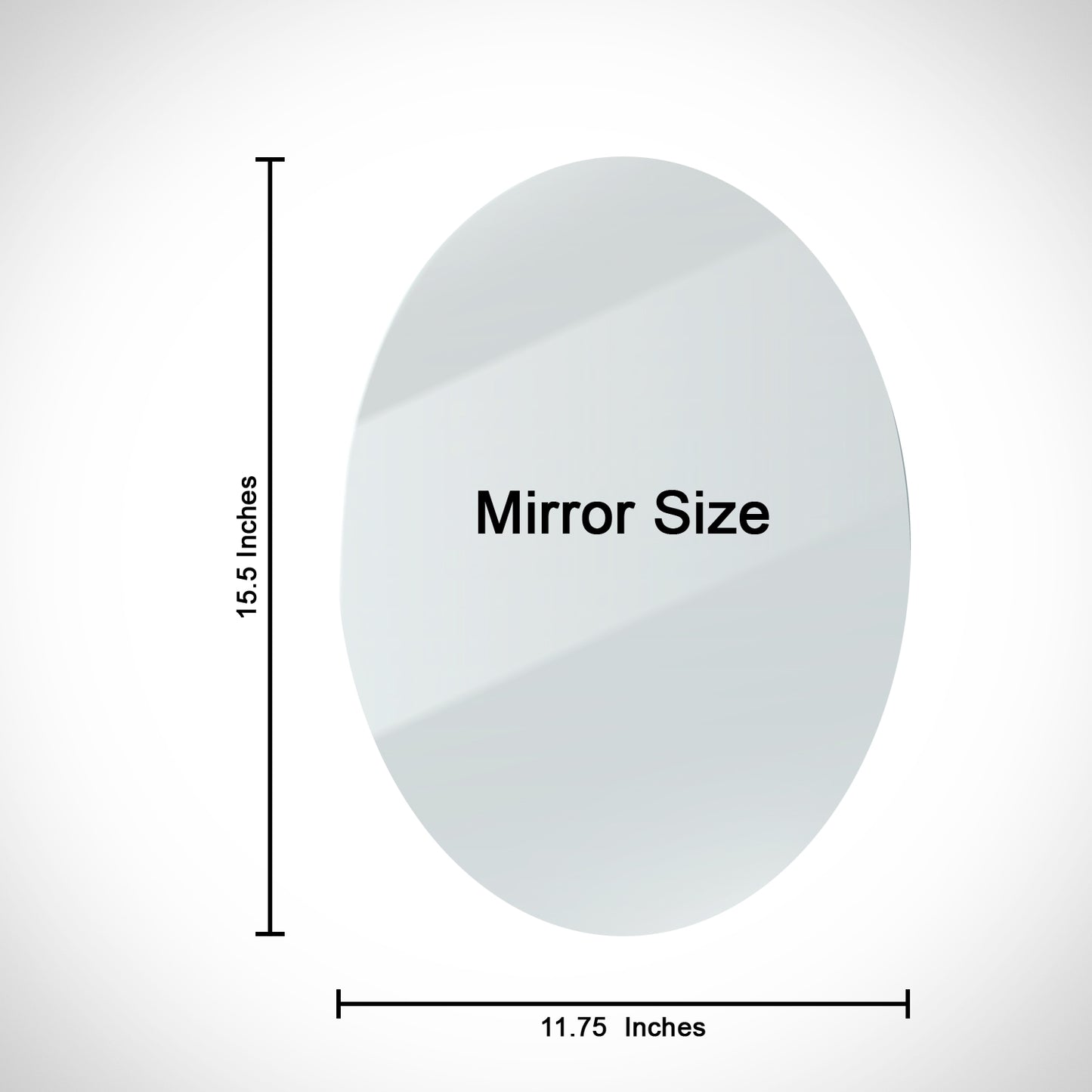Wall Mirror Stickers – Oval, Square & Wavy Designs