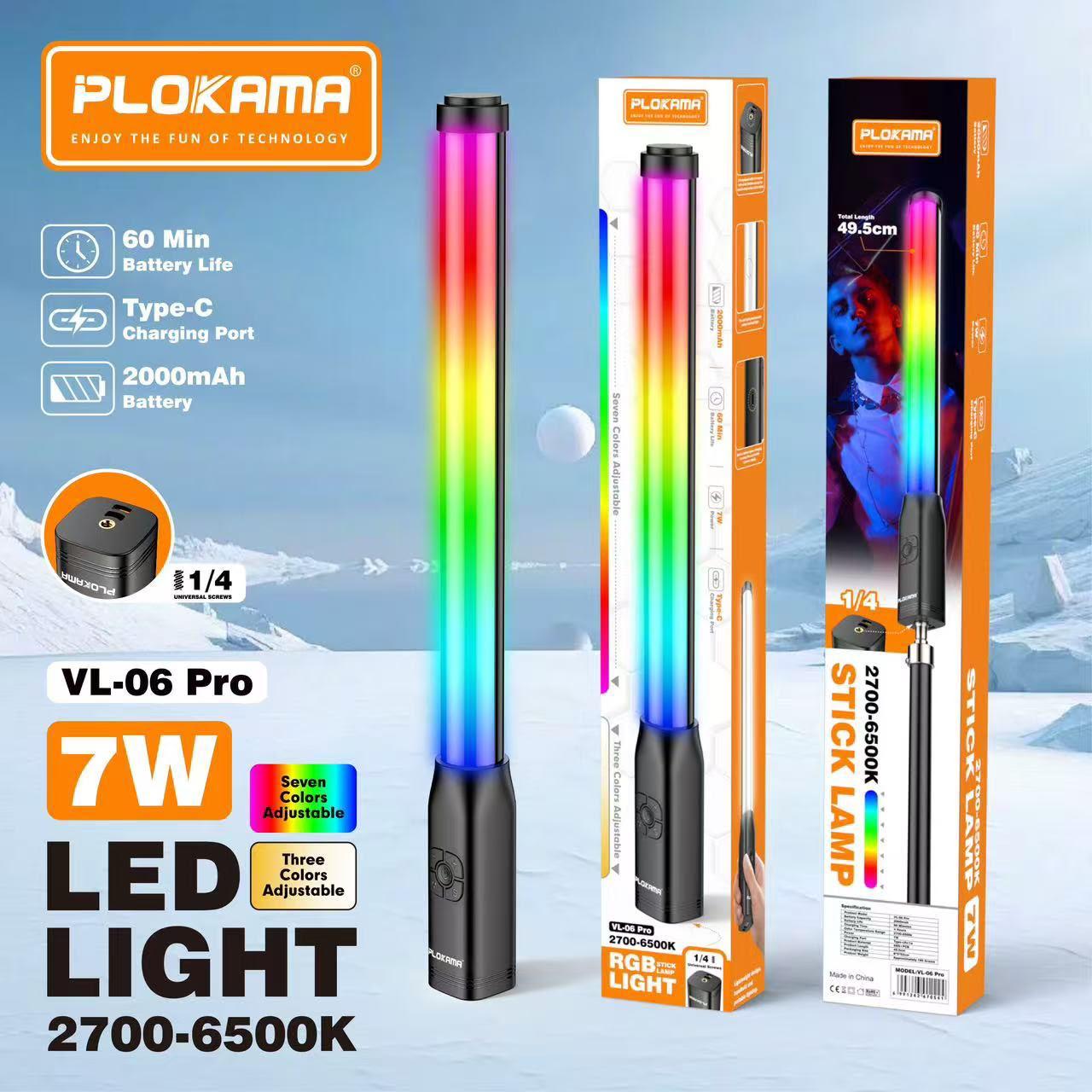 Plokama VL-06 Pro RGB LED Stick Light