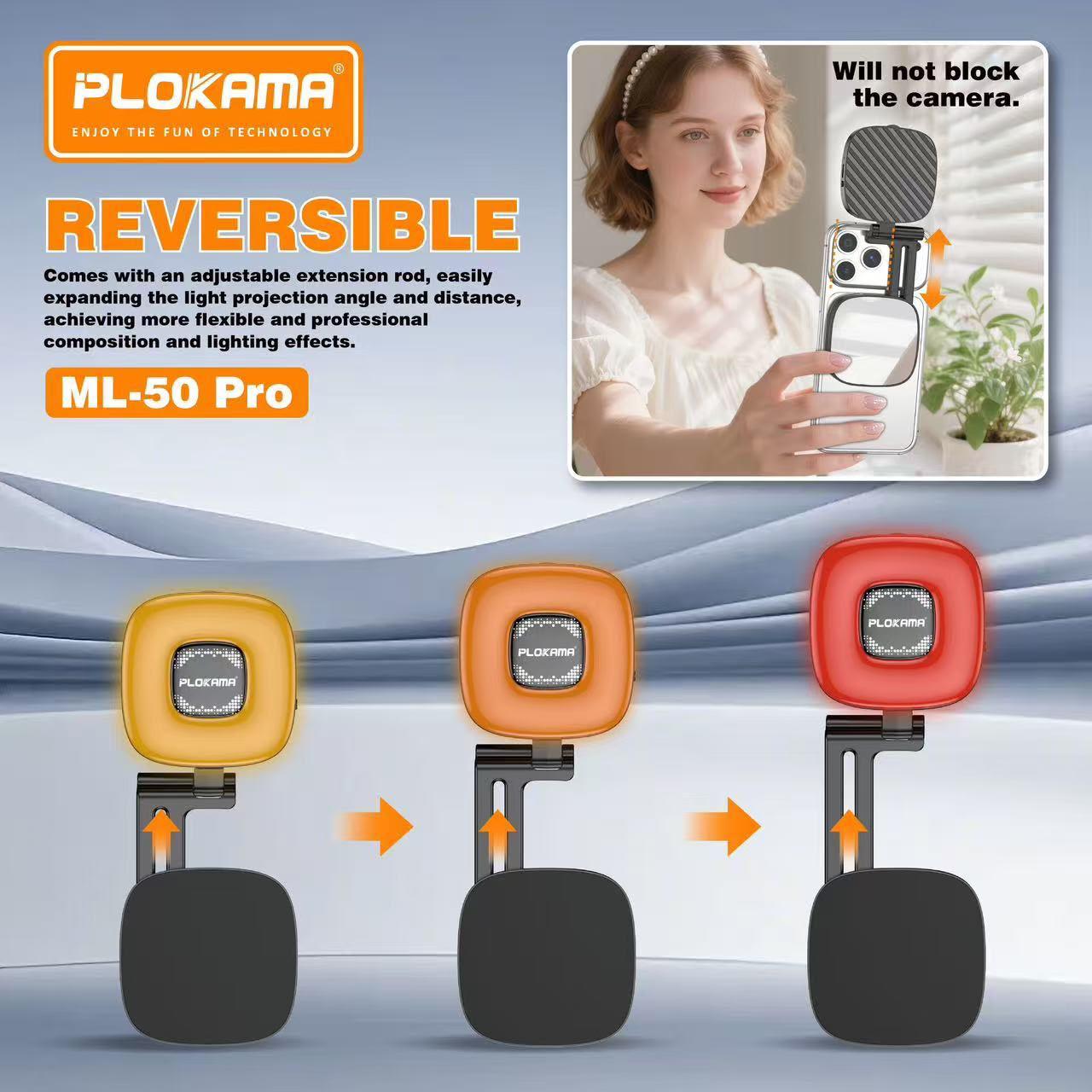 ML-50 Pro Plokama RGB LED Fill Light