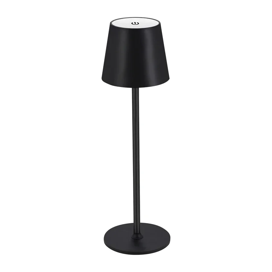 Rechargeable LED Touch Table Lamp with Pleated Lampshade – Ideal for bedrooms, living rooms, offices, or cafés