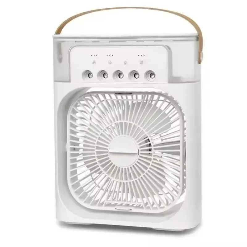 Portable Mini Air Cooler Fan with Mist – Ultra-Quiet Cooling Fan with Water Tank & Night Mode