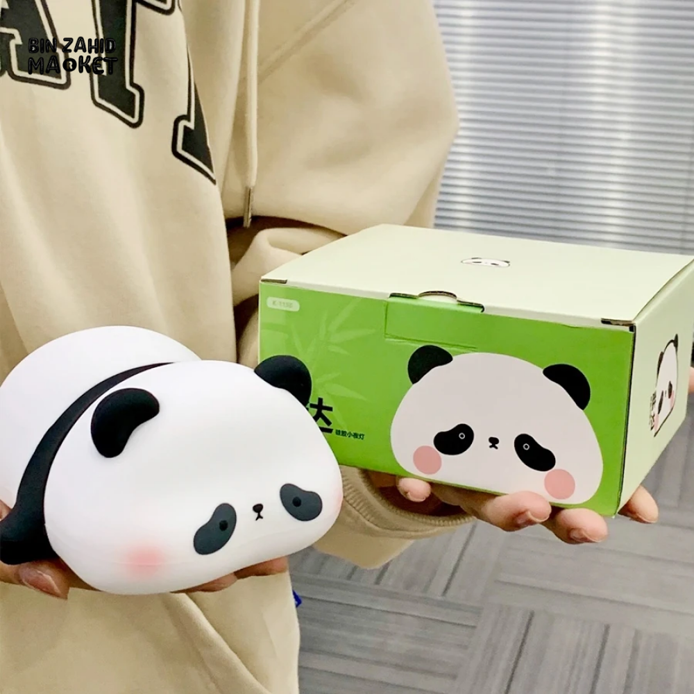 Cute Panda LED Night Lamp – Soft Silicone, Rechargeable & Kids-Friendly