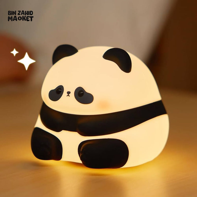 Cute Panda LED Night Lamp – Soft Silicone, Rechargeable & Kids-Friendly