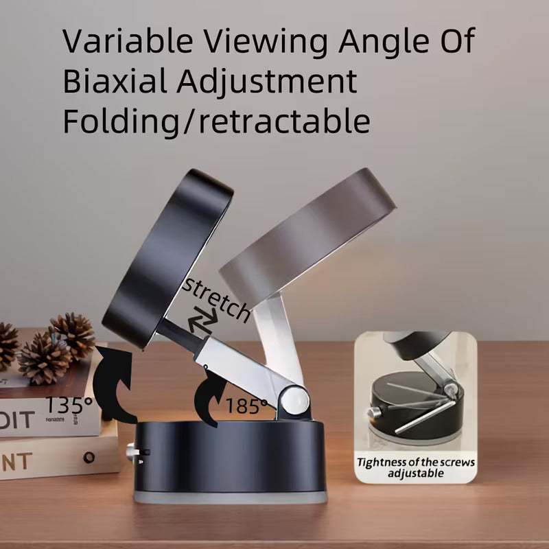 Magnetic Suction Phone Holder Stand – 360° Adjustable Foldable Mount for Desk & Travel