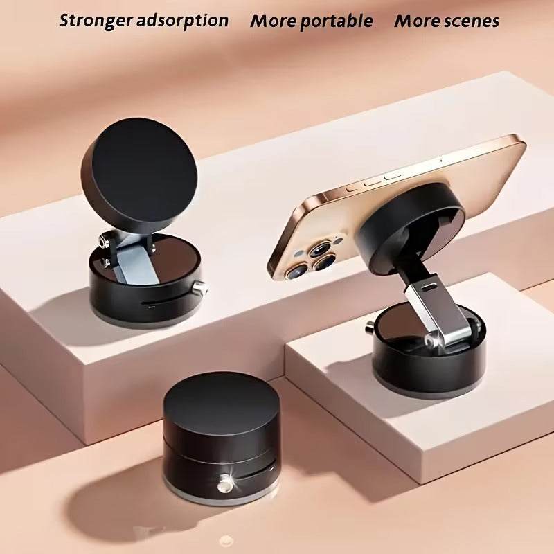 Magnetic Suction Phone Holder Stand – 360° Adjustable Foldable Mount for Desk & Travel
