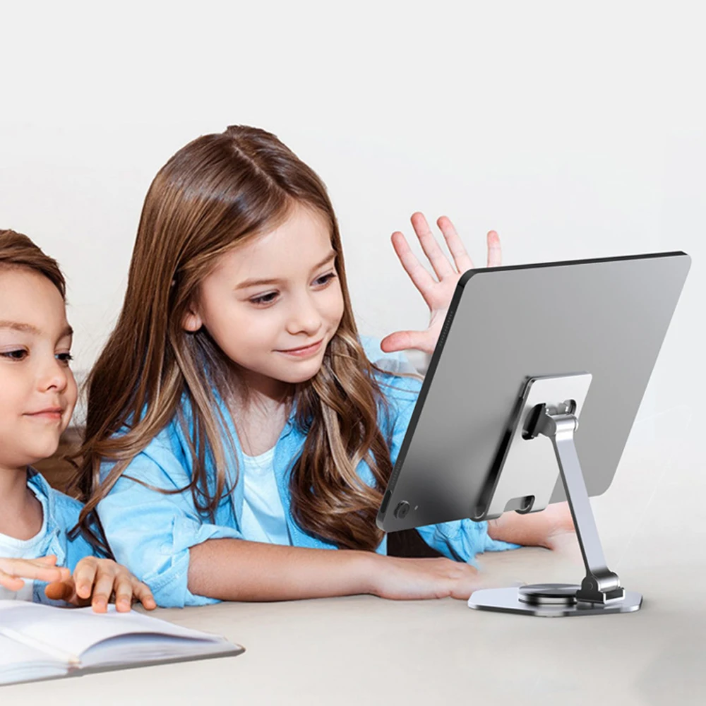 Aluminum Adjustable Phone Silver Color Stand – Desktop & Office Use