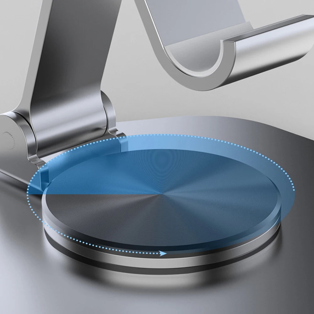 Aluminum Adjustable Phone Silver Color Stand – Desktop & Office Use