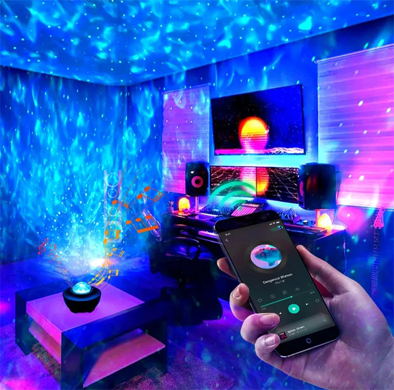 Galaxy Star Projector with Bluetooth Music & Remote Control